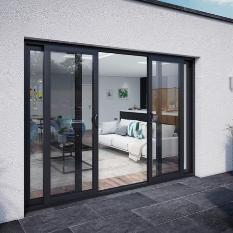 Aluminium Patio Doors, Glass Sliding Door, Sliding Doors Exterior, Sliding Glass Doors Patio, Glass Doors Patio, Aluminium Sliding Doors, Sliding Door Design, Sliding Glass Doors, Sliding Patio Doors