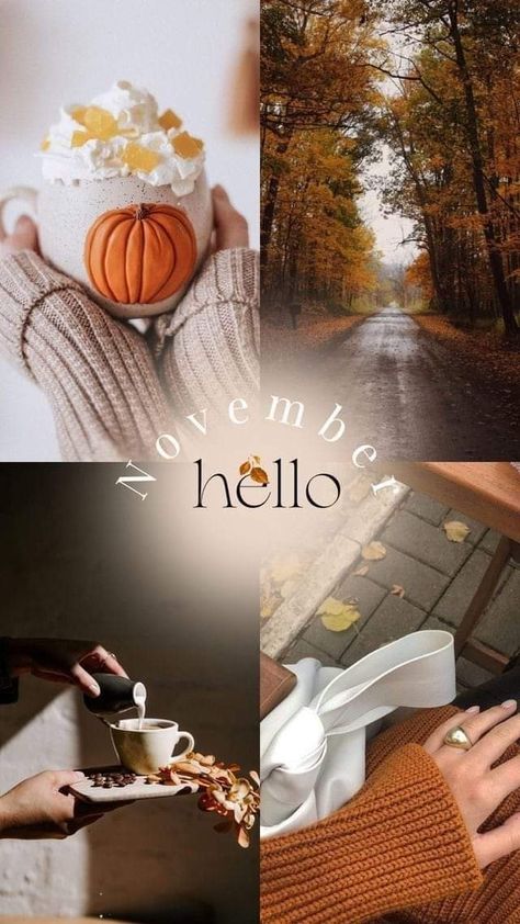 Design Home Ideas, Autumn November, November Wallpaper, Autumn Instagram, Hello November, Thanksgiving Wallpaper, Home Painting, Autumn Magic, Fall Background