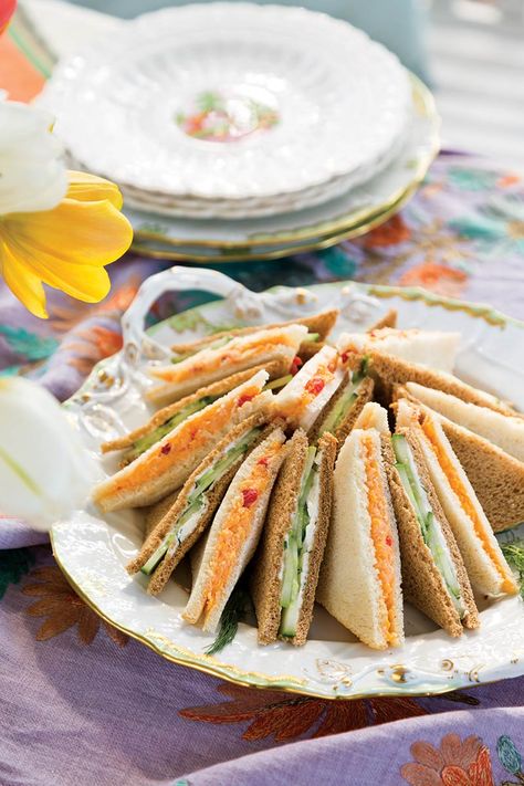 Our Spring Lunch Menu - Cottage Journal Easter Sandwiches, Ladies Luncheon Menu Ideas, Luncheon Menu Ideas, Lunch Party Menu, Easter Lunch Menu, Lunch Menu Ideas, Easter Luncheon, Luncheon Recipes, Cucumber Tea