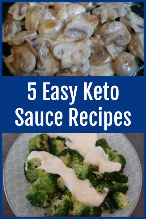 Low Carb Sauce Recipes - 5 Best Easy Keto Sauces To Make Swiss Cheese Sauce Recipe, White Garlic Sauce, Low Calorie Sauces, Keto Sauce, Sauce For Vegetables, Cream Cheese Sauce, White Sauce Recipes, Keto Sauces, Keto Burger