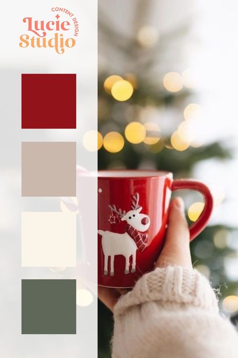 Christmas Boho Color Palette, Winter Red Color Palette, Modern Christmas Color Palette 2023, Red Christmas Color Palette, Christmas Red Color Palette, Christmas Color Palate, Color Pallet Christmas, Christmas Photo Color Palette, Christmas Color Pallettes