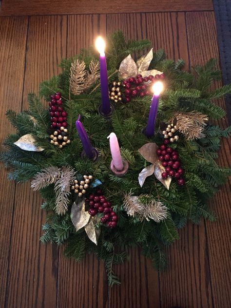 My advent wreath on the coffee table Modern Advent Wreath Ideas, Diy Advent Wreath Catholic, Large Advent Wreath For Church, Advent Wreath In A Bowl, Wooden Advent Wreath, Catholic Advent Wreath, Diy Advent Wreath, Advent Candle Wreath Vine, Advent Wreath 2022