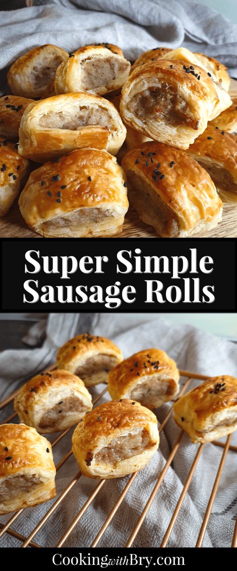 Recipes With Sage, Sausage Roll Recipes, Best Sausage Roll Recipe, Easy Sausage Rolls, Sausage Roll Recipe, Homemade Sausage Rolls, Sage Recipes, Sausage Rolls Recipe, Best Sausage