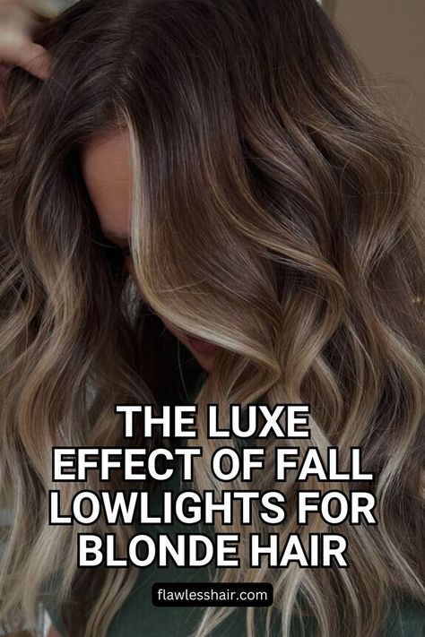 Espresso Blonde Lowlights Fall Lowlights For Blondes, Fall Lowlights, Lowlights For Blondes, Lowlights For Blonde Hair, Lowlights For Blonde, Hair Refresh, Highlights And Lowlights, Look Expensive, Bright Blonde