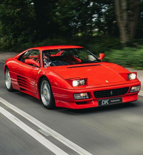 Custom Car Parts, Classic European Cars, Ferrari 348, White Ferrari, Ferrari World, Ferrari Car, Italian Cars, European Cars, Retro Cars