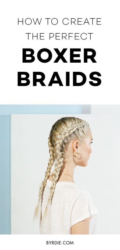 How to do a boxer braid Dutch Boxer Braids, Hair Braid Tutorials, Boxer Braids Tutorial, Boxer Braids Hairstyles, Best Braided Hairstyles, Dutch Braid Tutorial, Braid Tutorials, Braids Step By Step, Braiding Your Own Hair