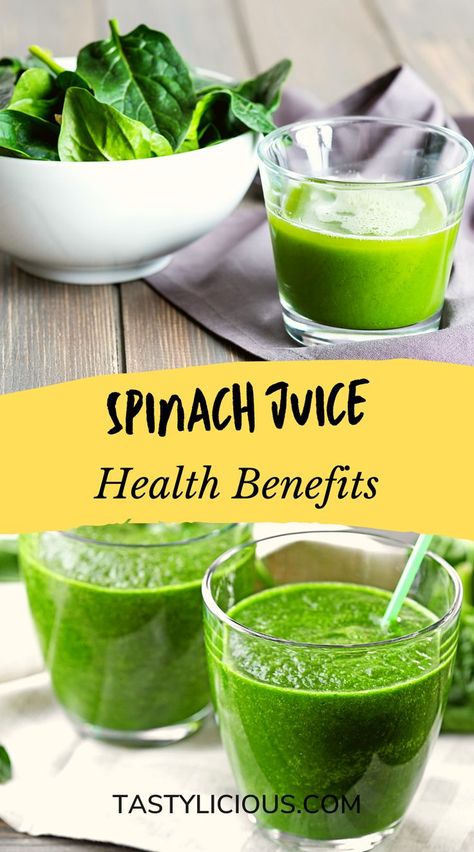 spinach juice benefits and side effects | when to drink spinach juice | Health Benefits Of Spinach Juice | spinach juice benefits for skin | spinach juice benefits for acne | spinach juice benefits for weight loss | spinach juice benefits for liver | spinach juice benefits for hair Spinach Juice Recipes Healthy, Spinach Drink Recipes, Spinach Juice Recipes For Skin, Spinach Drink, Benefits Of Spinach, Spinach Juice Recipes, Spinach Juice Benefits, Orange Juice Benefits, Benefits Of Drinking Ginger