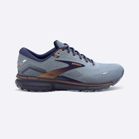 Ghost 15 Men's Running Shoes | Brooks Running Running Stride, Running Shoes Brooks, Running Everyday, Cushioned Running Shoes, Brooks Ghost, Brooks Running Shoes, Brooks Running, Runners World, Run Happy