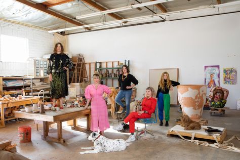 Meet the Women of Frogtown, An Artist Community Like No Other | Vogue Megan Reed, Good Work Ethic, Gestural Abstraction, Artistic Space, Moving To California, Artist Community, Abstract Painters, Child Actors, Community Art