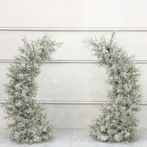 Ring Arrangement, Gate Arch, Wedding Gate, Gypsophila Wedding, Moon Gate, Entrance Gate, Flower Arch, Stage Decoration, Wedding Event Decor