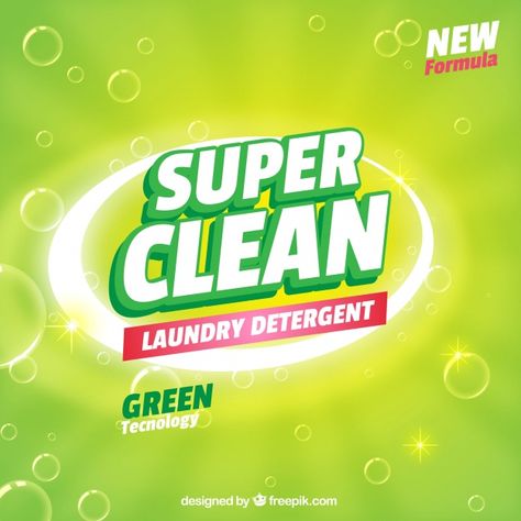 Laundry Detergent Ads, Spring Cleaning Tools, Red Colour Wallpaper, Clean Laundry Detergent, Computer Design, Logo Design Set, Green Soap, Packaging Template, Soap Labels