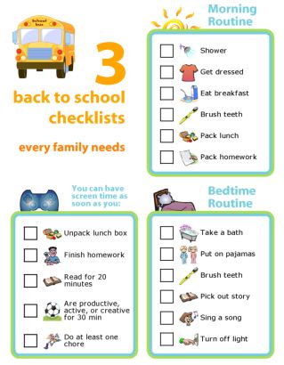 Get organized for the new school year with these 3 picture checklists every family needs: Morning Routine, Screen Time Rules, and Bedtime Routine. You can easily edit these lists to make them just right for your family. Screen Time Rules Printable, Growing Mindset, After School Checklist, Uppfostra Barn, Morning Routine Chart, Morning Routine Kids, Daily Schedule Kids, Morning School, Screen Time Rules