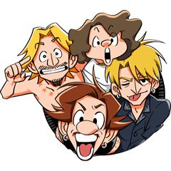 ONE OK ROCK vol.1 – LINE stickers | LINE STORE Line Game, One Ok Rock, Line Sticker, Line Store, Celebrities, Fictional Characters, Quick Saves