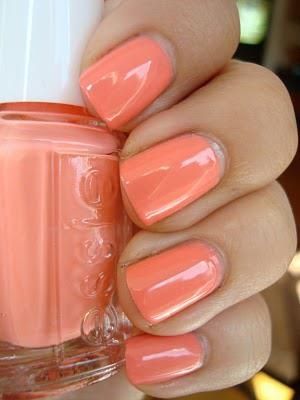 Pretty salmon/coral color by Essie Fair Skin, Essie, Manicure, Nail Polish, Orange, Skin, Pink, Color