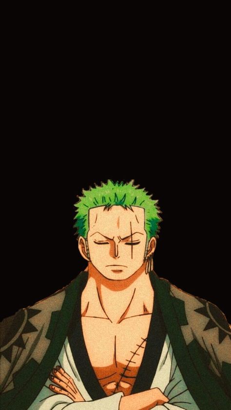 Zoro closed his eye Zoro Wano Outfit, One Piece Wano Arc Wallpaper, Luffy Wano Wallpaper, Zoro Wano Wallpaper, Zoro Wano Arc, Roronoa Zoro Wallpaper, Zoro Wano, Wano Arc, Watch Wall