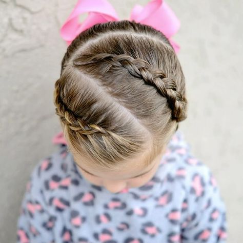 185 Likes, 6 Comments - Liz (@hair4littlegirls) on Instagram: “Dutch braids into a ponytail! This was the style everyone voted to see! Full tutorial can be found…” Valentines Hairstyles, Girls Hairdos, Teenage Hairstyles, Valentine Hair, Girl Hair Dos, Girls Hairstyles Easy, Dutch Braids, Toddler Hairstyles Girl