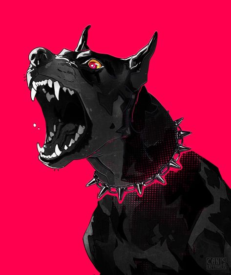 Doberman Tattoo, Royal Logo, Angry Dog, Scary Dogs, Arte 8 Bits, Canine Art, Bad Dog, Creepy Art, Dog Illustration