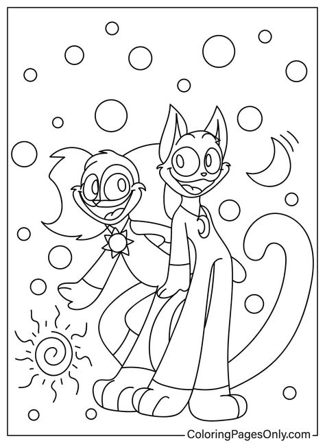 Spooky World, New Coloring Pages, Fun Costumes, Dog Day, Coloring Pages Free Printable, Poppy Playtime, Free Printable Coloring, Free Printable Coloring Pages, Cat Nap