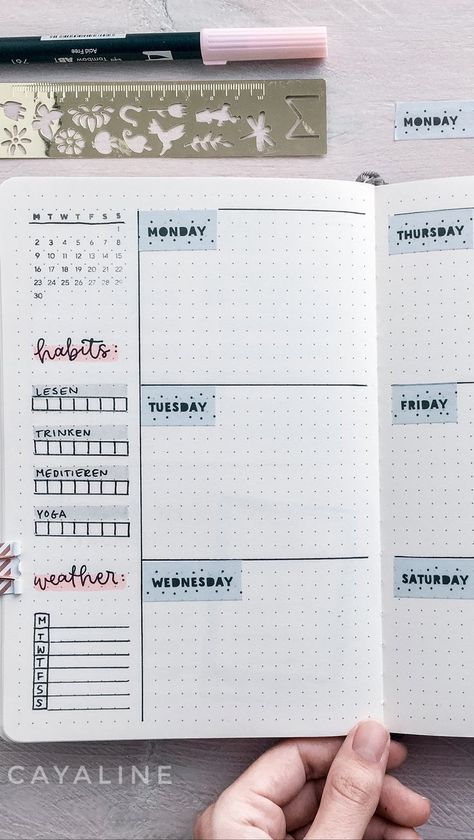 Bullet Journal Cleaning Schedule, Weekly Spread Bullet Journal, Journal Simple, Bullet Journel, Bullet Journal 2020, Bullet Journal Notes, Bullet Planner, Bullet Journal Weekly Spread, Bullet Journal Ideas