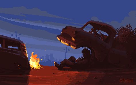 Andrey (Weilard) Lyapichev is creating Rusty Life - pixel-art, art & tutorials | Patreon 8 Bit Art, Pixel Art Background, Pixel Animation, Arte 8 Bits, 8bit Art, Cool Pixel Art, Pix Art, Pixel Art Design, Art Video