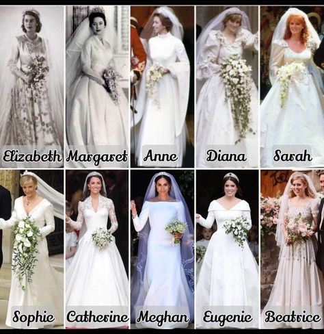 Famous Brides, Ratu Elizabeth, Sarah Chatto, Princesa Margaret, Queen Elizabeth Photos, Royal Family Portrait, Royal Wedding Gowns, Royal Family Trees, Prins William