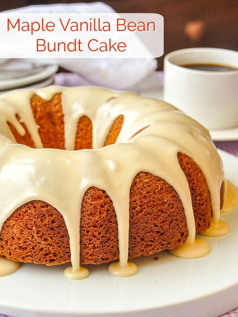 Vanilla Bean Bundt Cake, Cherry Pound Cake Recipes, Old Fashioned Baking, Vanilla Bundt Cake, Vanilla Bean Recipes, Witch Recipes, Everyday Cakes, Bundt Recipes, Cardamom Cake