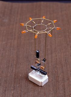 Octagon LED Flower – Mohit Bhoite Flower Led, Led Flower, Diy Tech, Diy Led, Hobby Electronics, Led Projects, Electronics Basics, Electronic Circuit Projects, Electrical Projects