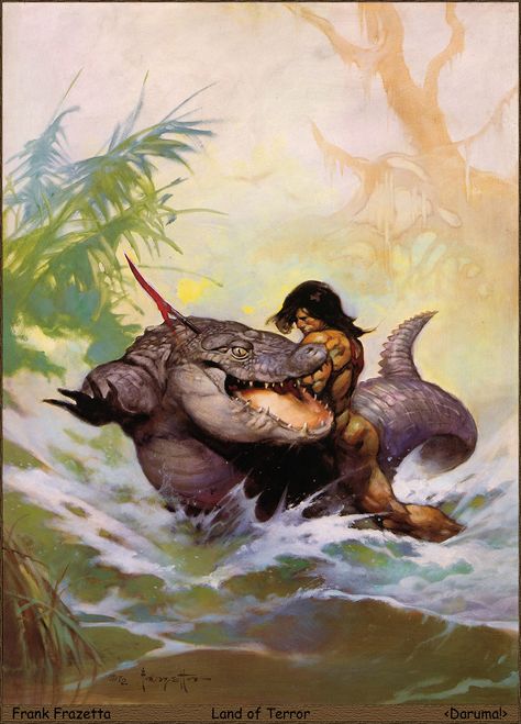 Frazetta Hi Res - Land of Terror Karl Kopinski, Robert E Howard, Robert Mcginnis, Mixed Art, Mike Mignola, Frank Frazetta, Conan The Barbarian, Out Of Time, Geek Art