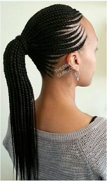 Medium Size Cornrows Feed In Braids Tutorial, Cornrow Hairstyles For Natural Hair, Feed In Braids Ponytail, Ghana Braids Hairstyles, Hairstyles For Natural Hair, Braids Tutorial, Feed In Braids, Curly Hair Braids, Feed In Braids Hairstyles