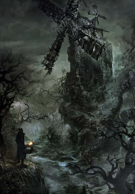 Bloodborne Concept Art - Album on Imgur Bloodborne Concept Art, Bloodborne Art, Dark Souls Art, Art Album, 다크 판타지, Game Concept Art, Fantasy Places, Fantasy Setting, Bloodborne