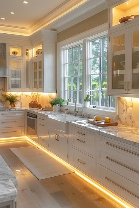 Elegant Kitchen Design, Dream Kitchens Design, Kitchen Design Plans, Elegant Kitchens, Luxury Kitchen Design, Kitchen Room Design, Kitchen Inspiration Design, Kitchen Furniture Design, Kitchen Cabinet Design