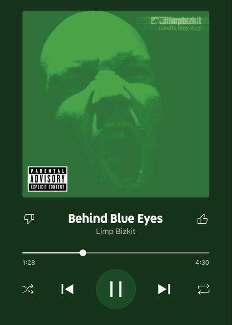 Behind Blue Eyes Limp Bizkit, Behind Blue Eyes, Limp Bizkit, Fall Mood, Parental Advisory Explicit Content, Blue Eyes, Incoming Call Screenshot, Music, Blue