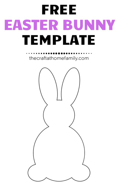 Torn Paper Bunny Craft, Easter Crafts 2-3, Bunny Art Projects For Kids, Easter Bunny Cut Out Free Printable, Easter Bunny Cutouts Free Printable, Felt Easter Bunny Template, Construction Paper Easter Crafts Ideas, Construction Paper Bunny, Easy Bunny Crafts For Preschool