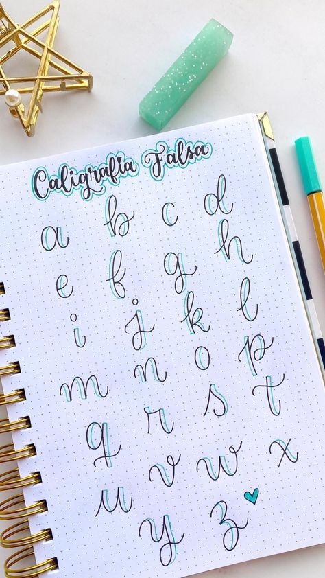 OFERTA ESPECIAL Leterring Ideas Creative, Cute Fonts Alphabet Bubble, Handwritten Fonts Alphabet, Cute Handwriting Fonts, Cute Fonts Alphabet, Hand Lettering Alphabet Fonts, Cute Handwriting, Lettering Guide, Bond Paper Design