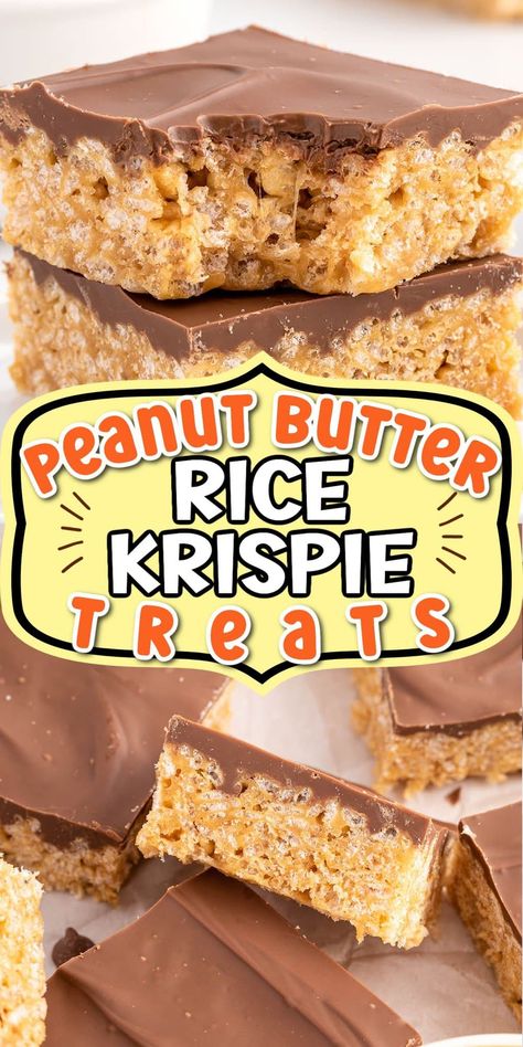 Peanut Butter Rice Crispy Squares, Coco Krispies Recipes, Chocolate Peanut Butter Rice Krispie Treats, Rice Krispie Peanut Butter Treats, Chocolate Peanut Butter Rice Crispy Bars, Peanut Butter Chocolate Rice Crispy Bars, Peanut Butter Chocolate Rice Krispies, Chocolate Peanut Butter Rice Krispies, Peanutbutter Ricekrispies