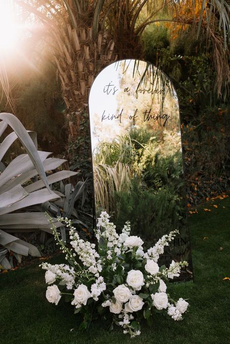 Selfie mirror for Palm Springs wedding Outdoor Wedding Mirror Decor, Wedding Entrance Mirror Sign, Wedding Ceremony Mirror, Weddings Mirror, Mirror Selfie Wedding Decor, Mirror Engagement Sign, Mirror Installation Wedding, Mirror Decor Wedding, Mirror Selfie Wedding