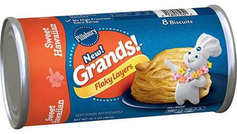 6 Recipes for People Obsessed with the Taste of Sweet Hawaiian - Pillsbury.com Grands Recipes, Grand Biscuit Recipes, Brunch Sweets, Pillsbury Biscuits, Pillsbury Grands, Hawaiian Recipes, Pillsbury Recipes, Watching Football, Flaky Biscuits