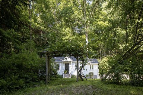 DWELL:  Newly renovated 1940's cottage outside NYC Washington Connecticut, 1940s Cottage, Bluestone Patio, Native Plant Gardening, White Picket Fence, Clerestory Windows, New England Style, Nature Preserve, Cute House