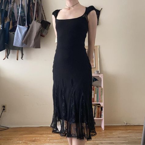 Vintage Betsey Johnson New York Sheer Slip... - Depop Pretty Cardigans, Sheer Slip Dress, Vintage Betsey Johnson, Deep Winter, Betsy Johnson, Fashion Baby, Fashion Fits, Harajuku Fashion, Fit Inspo