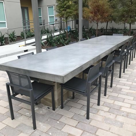 Concrete dinning table