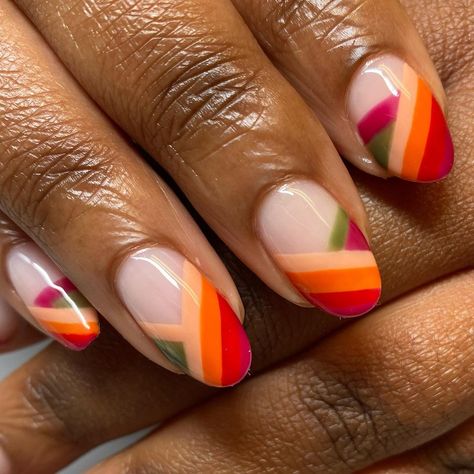 Nail Ideas For September, Ballerina Gel Nails, Moody Nails, Nail Acrylic Powder, Gel Nail Ideas, Luxe Nails, Red Gel Nails, Brown Acrylic Nails, Simple Fall Nails