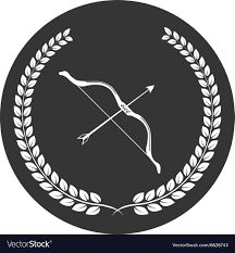 Bow and arrow logo Royalty Free Vector Image - VectorStock Arrow Logo, Shield Logo, Free Vector Images, Vector Logo, Vector Images, Vector Free, Royalty Free, Web Design, Graphic Design