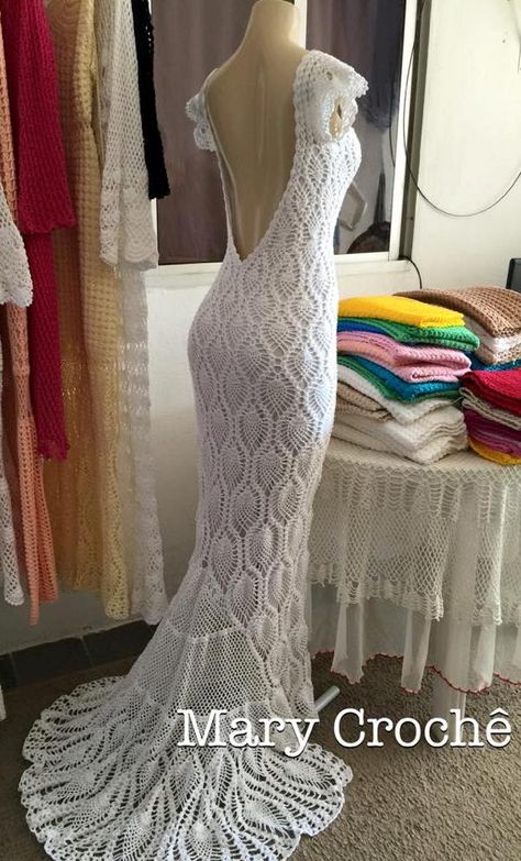 Long Sleeve Crochet Dress, Crochet Long Dresses, Crochet Short Dresses, Mermaid Style Prom Dresses, Convertible Wedding Dresses, Crochet Dress Pattern Free, Crochet Wedding Dresses, Knit Dress Pattern, Wedding Dress Patterns