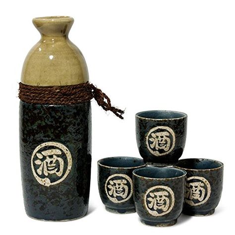 Sake Sushi, Sake Cups, Sushi Set, Sake Bottle, Sake Cup, Sake Set, Japanese Dessert, Diy Holiday Gifts, Black Gift Boxes