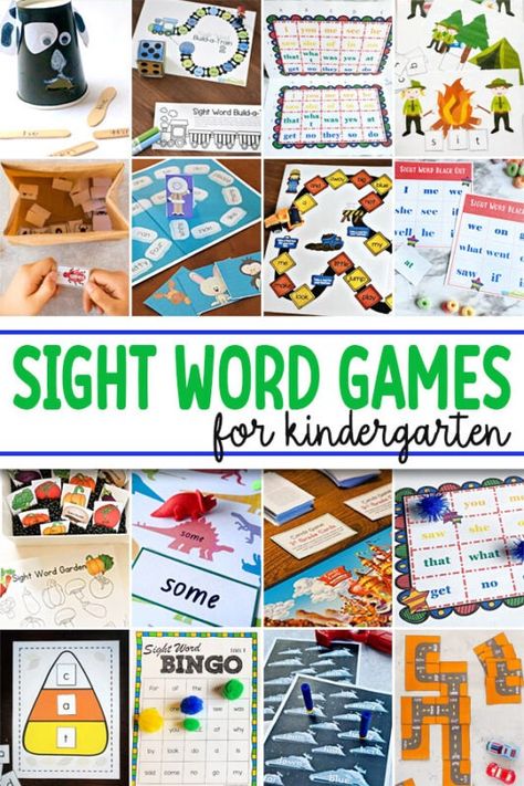 These engaging Kindergarten sight word games are a fun, free, engaging way to learn and practice sight words. These printable sight word activities for kindergarten will help you reinforce sight word recognition and make learning high frequency words fun for beginning readers! Simply pick your favorite activity for kindergartners and you are ready to go! And Sight Word, Site Word Activities Kindergarten, Free Sight Word Printables, Kindergarten Sight Word Activities, High Frequency Words Kindergarten, Sight Word Activities For Kindergarten, Free Sight Word Games, High Frequency Word Games, Sigh Words