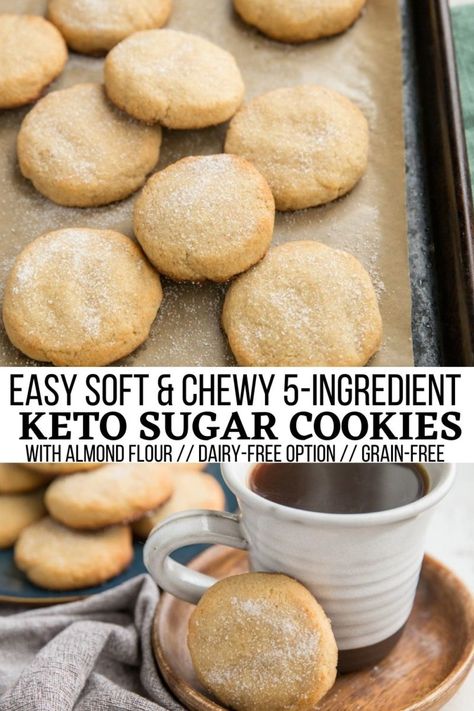 Almond Flour Sugar Cookie Recipe, Keto Sugar Cookies, Cookies Made With Almond Flour, Cookies With Almond Flour, Almond Flour Desserts, Almond Flour Recipes Cookies, Healthy Sugar Cookies, Best Gluten Free Desserts, Gluten Free Sugar Cookies