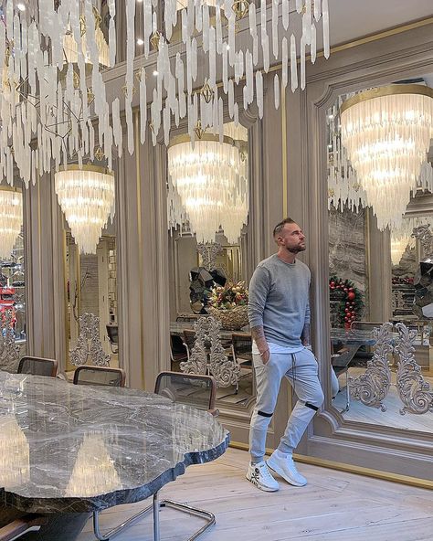 Philip Plein, December 26, Philipp Plein, Luxury Apartments, Mansion, Living Area, Dubai, House Interior, Ceiling Lights