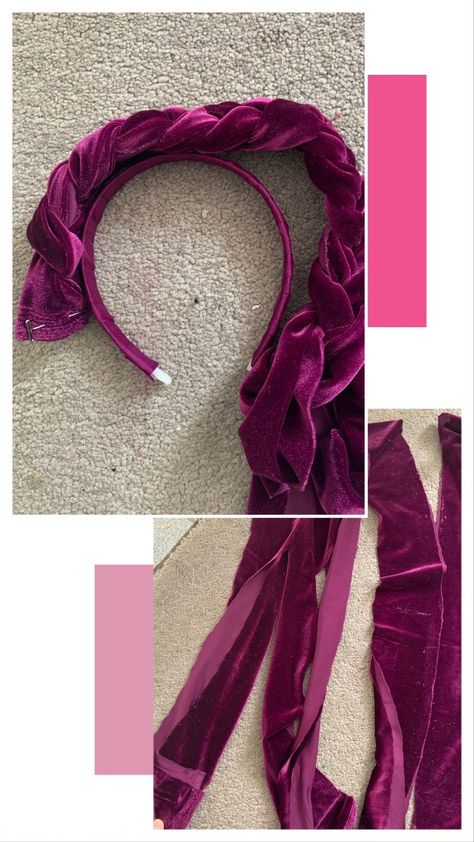 Braided Headband Diy, Braid Headband Tutorial, Knotted Headband Diy, Kitchen 2020, Headband Tutorial, Diy Braids, Plastic Headband, Fabric Headbands, Velvet Headband