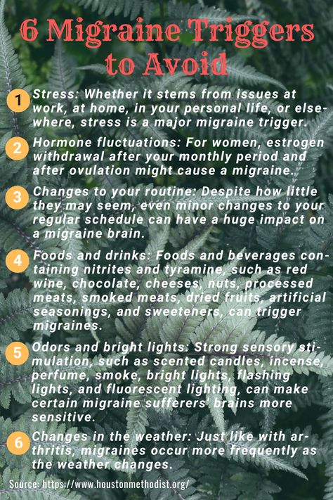 Migraines are severe headaches that cause throbbing pain on one side of the brain. The pain may shift from one side of the head to the other, be at the front of the head, or feel all over the head. Migraine symptoms and severity might differ from one person to the next. Learn about typical triggers and which ones influence you the most. Here are six migraine headache triggers that you should avoid. Apply what you know to try to lessen the frequency of these headaches. Causes Of Migraine Headaches, Migraine Headaches Symptoms, What Causes Migraines, Foods For Migraines, Migraine Awareness, Healthy Liver Diet, Migraine Help, Migraine Triggers, Migraine Headache