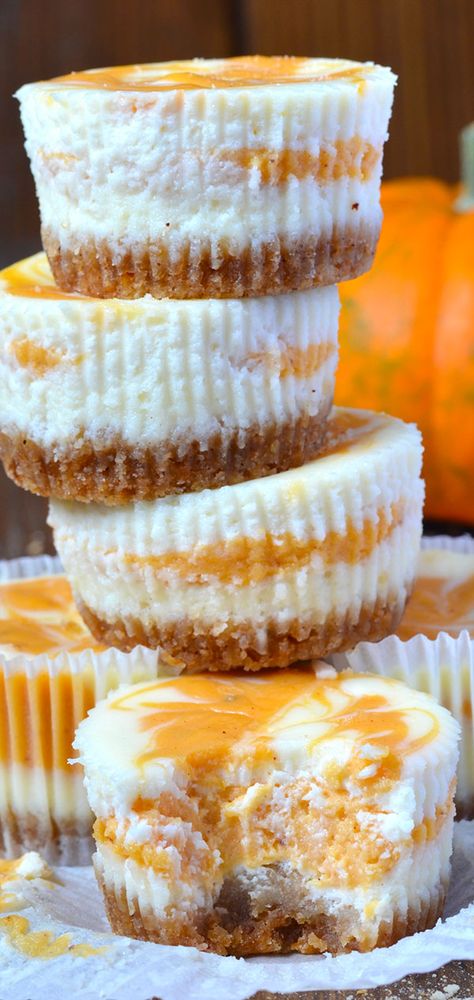 Need a pretty pumpkin dessert? Look no further. Get the recipe from Oh My God Chocolate Desserts.   - Delish.com Swirled Cheesecake, Pumpkin Swirl Cheesecake, Pumpkin Food, Coconut Dessert, Autumn Walk, Overnight Oat, Brownie Desserts, Oreo Dessert, Cheesecake Bites